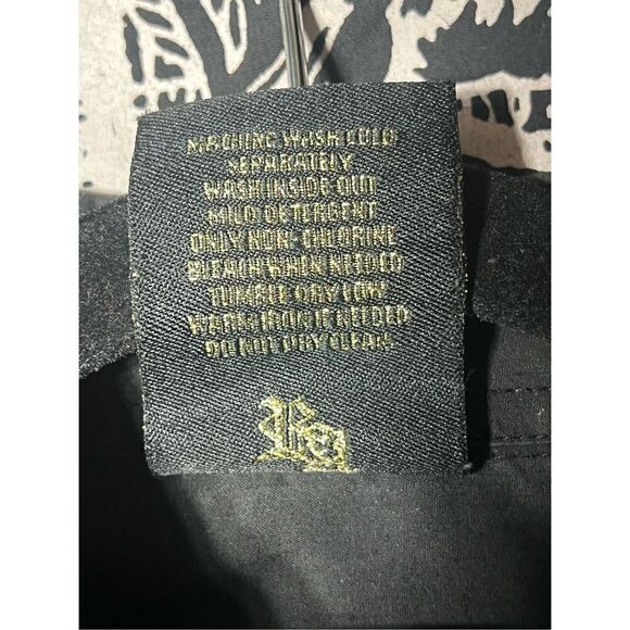 Royal Army Black Long Sleeve Button Up Shirt Size Large - Picture 7 of 7